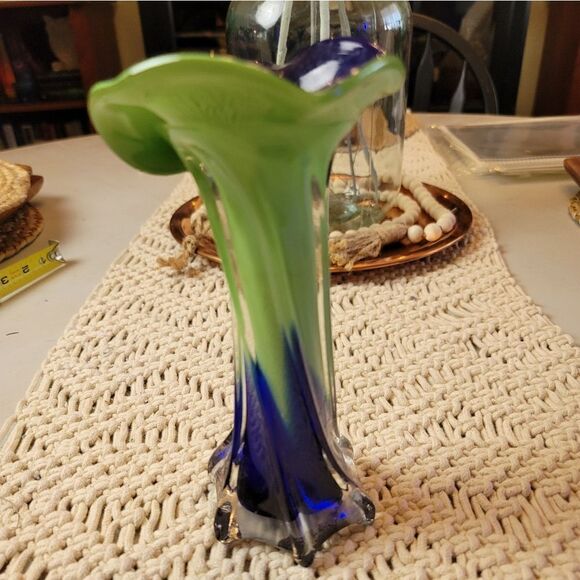 Antique Carnival Glass Vase - Picture 1 of 2